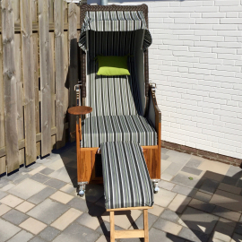 Single Strandkorb ohne Bullauge